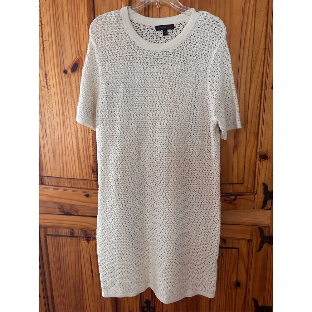 Banana Republic Pointelle Knit Dress with Separate Slip Lining
